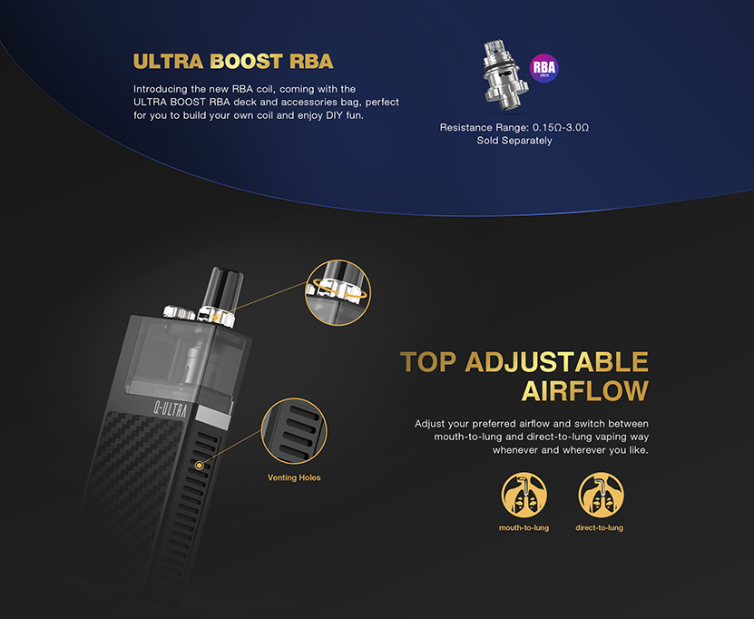 Q-ULTRA Pod Kit Adjustable Airflow