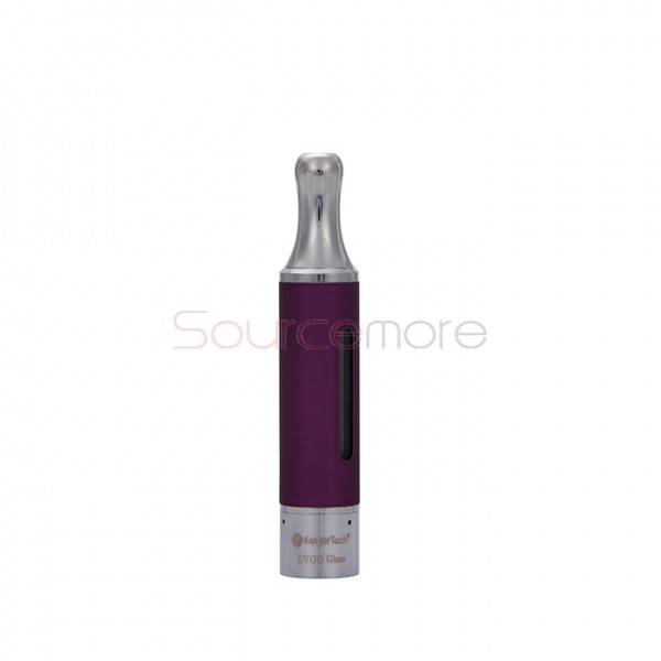 Kangertech EVOD Glass Clearomizer Bottom Dual Coil Clearomizer 1.5ml-Purple