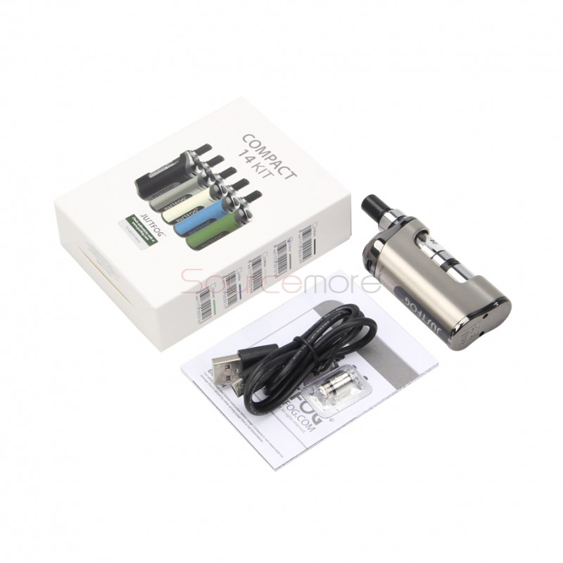 Justfog Compact 14 Vape Kit 1000mAh with 1.8ml Q14 Clearomizer - Silver