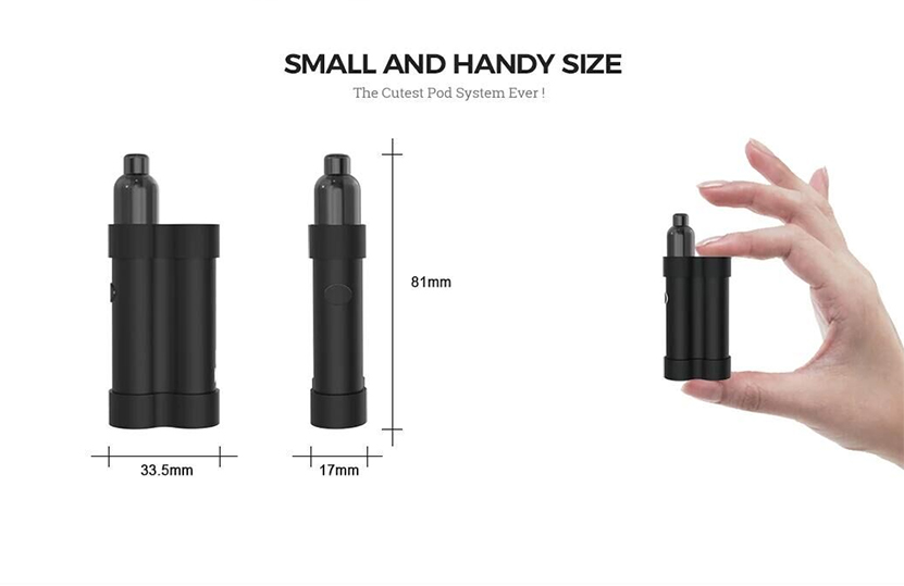 GAS MODS Mars Pod Vape Kit Size