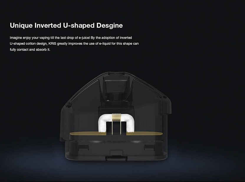 KRIS Pod System Kit Unique Inverted U-shaped Design