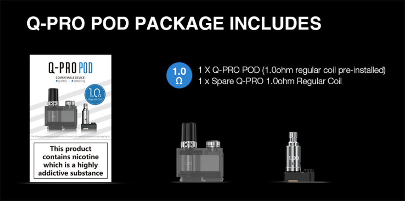 Lost Vape Orion Q-Pro Pod Package