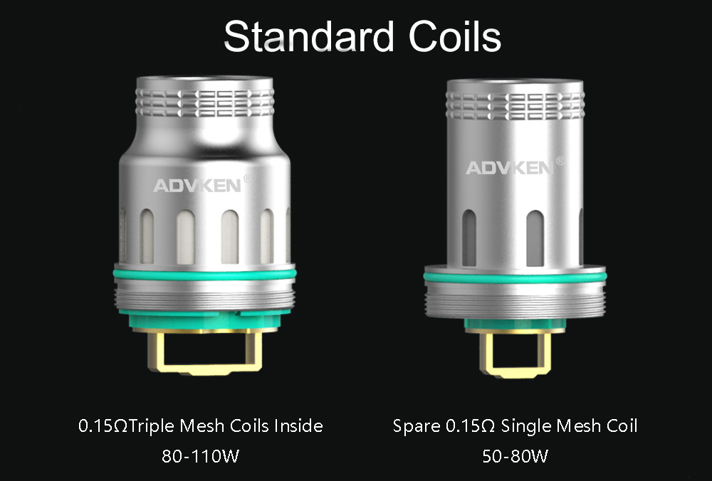 Advken Dark Mesh Tank Standard Coils