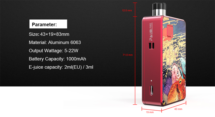 Artery PAL II Pro Kit Parameter