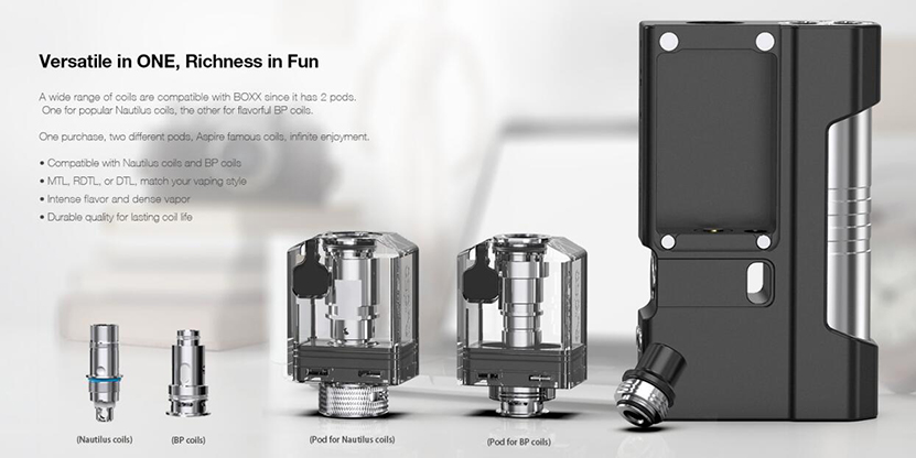 Aspire BOXX Pod Cartridge Feature 1