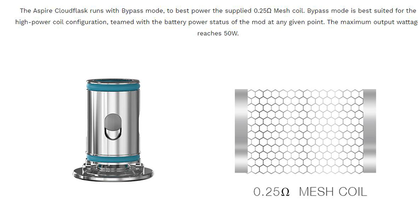 Aspire Cloudflask Kit Feature 1