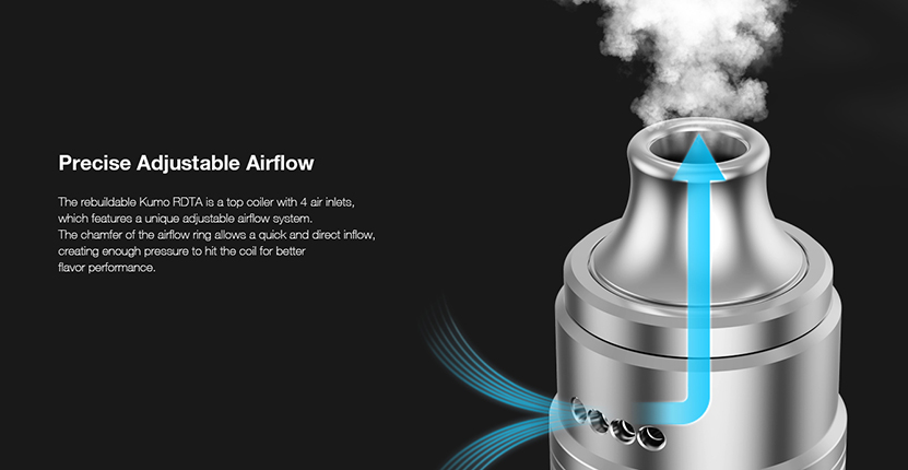 Aspire Kumo RDTA airflow