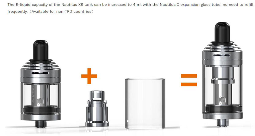 Aspire Nautilus XS Tank Feature 2