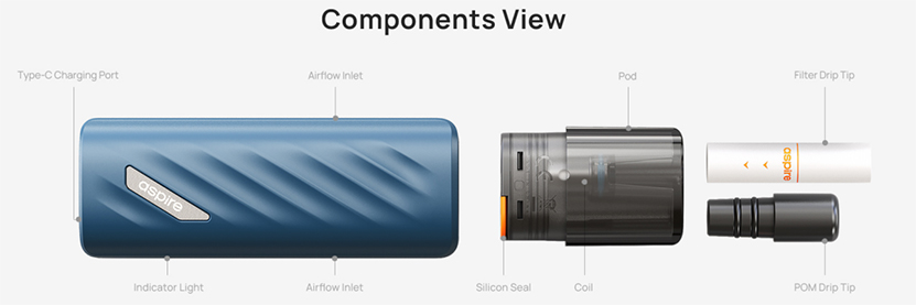 Aspire Vilter Fun Kit Component View