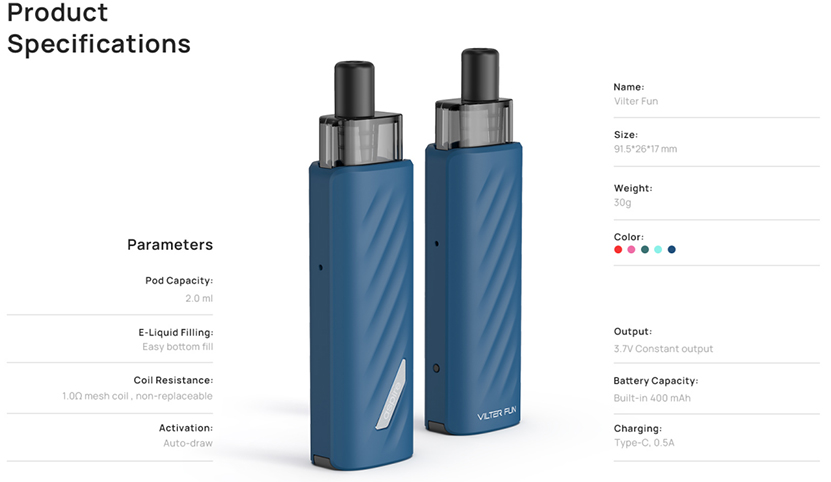 Aspire Vilter Fun Kit Specification