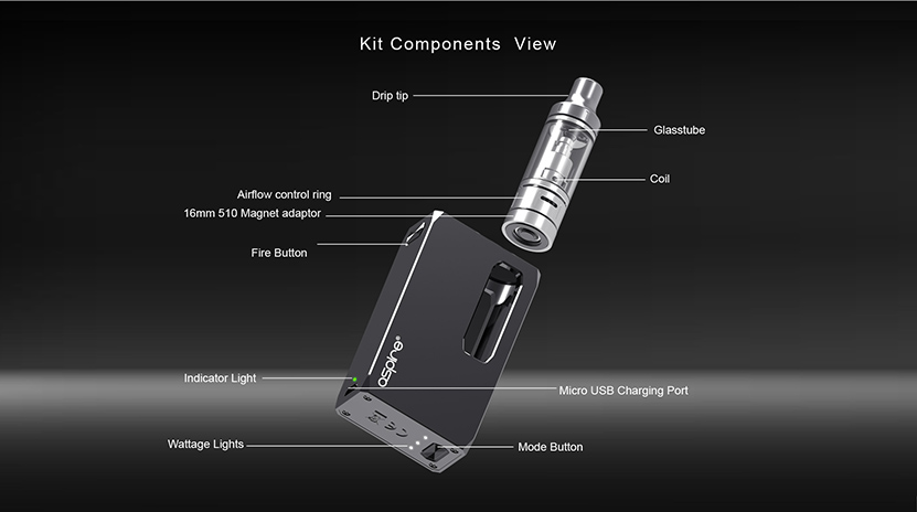 Aspire K1 Stealth Kit Feature 1