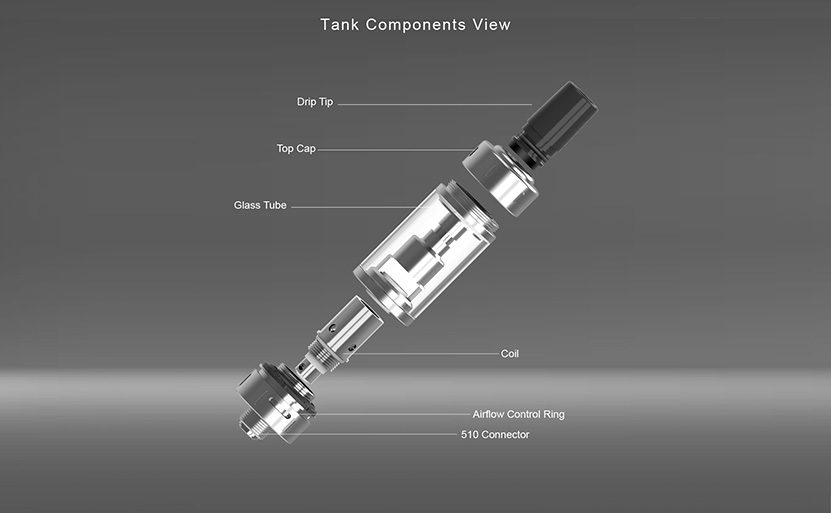 Aspire K Lite Vape Tank Components View 