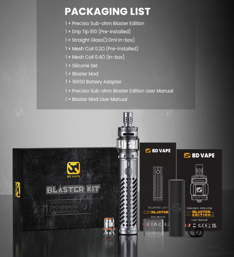 BD Vape Blaster Kit Package