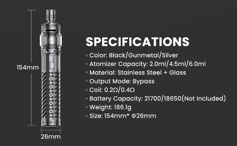 BD Vape Blaster Kit Specification