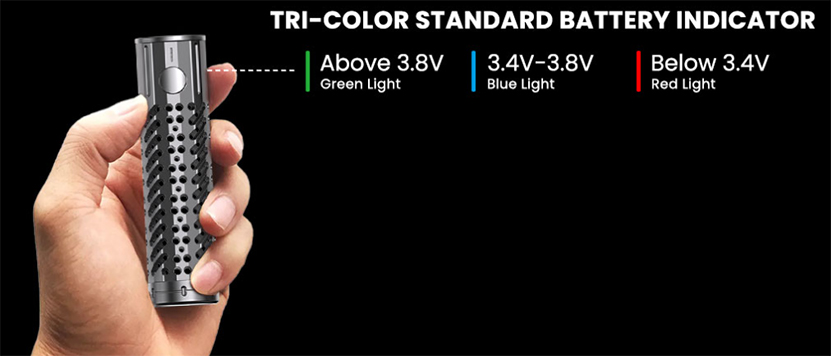 BD Vape Blaster Mod Battery Status