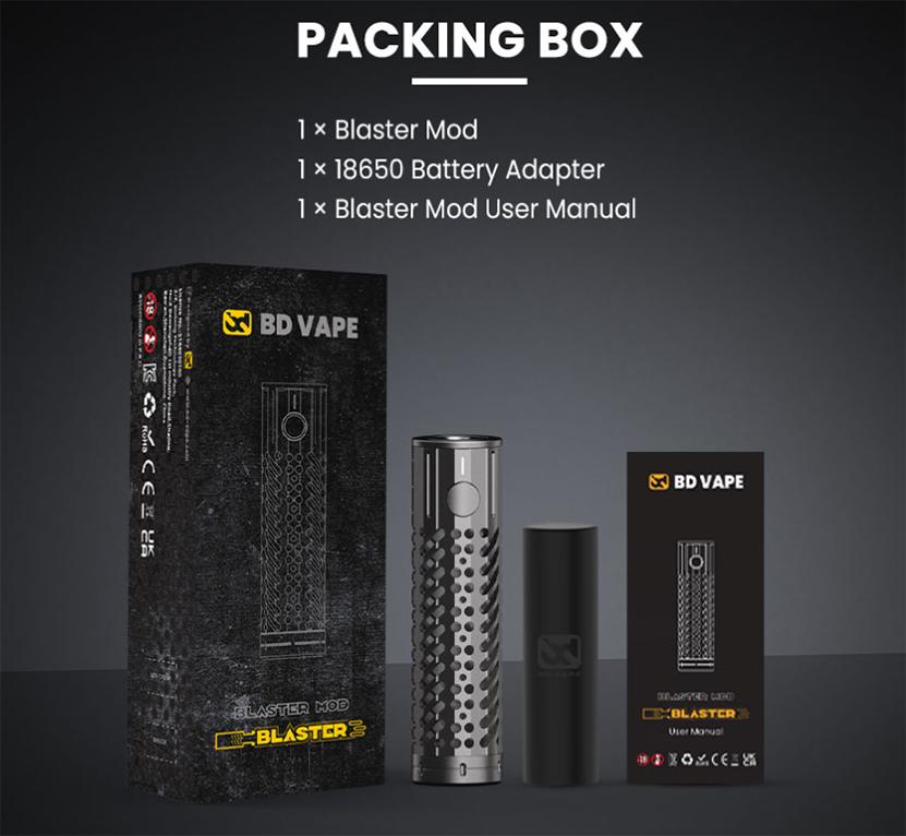 BD Vape Blaster Mod Package