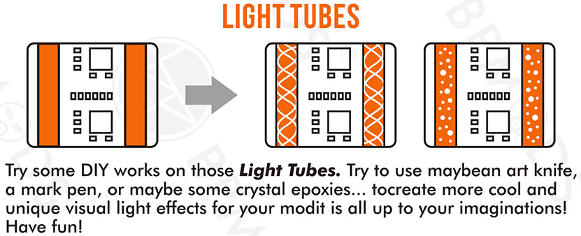 BP MODS AMPBB Boro Mod Light Tubes