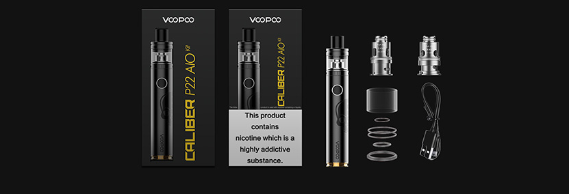 Caliber P22 AIO Vape Kit Package