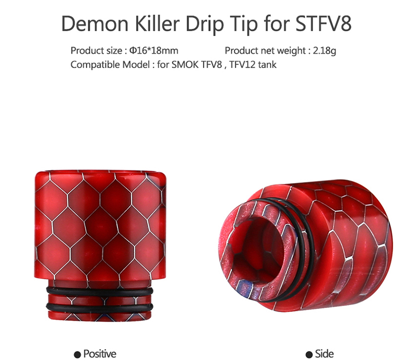 Demon Killer STFV8 Drip Tip Compatible