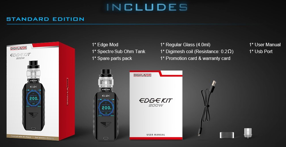 Digiflavor Edge Kit Features 8