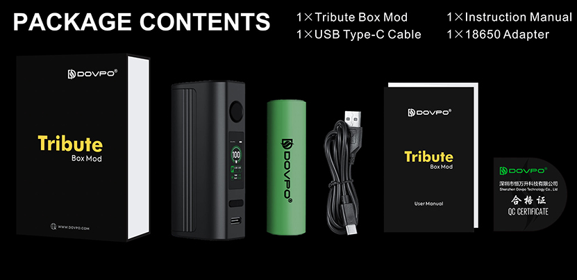 DOVPO Tribute Box Mod Package