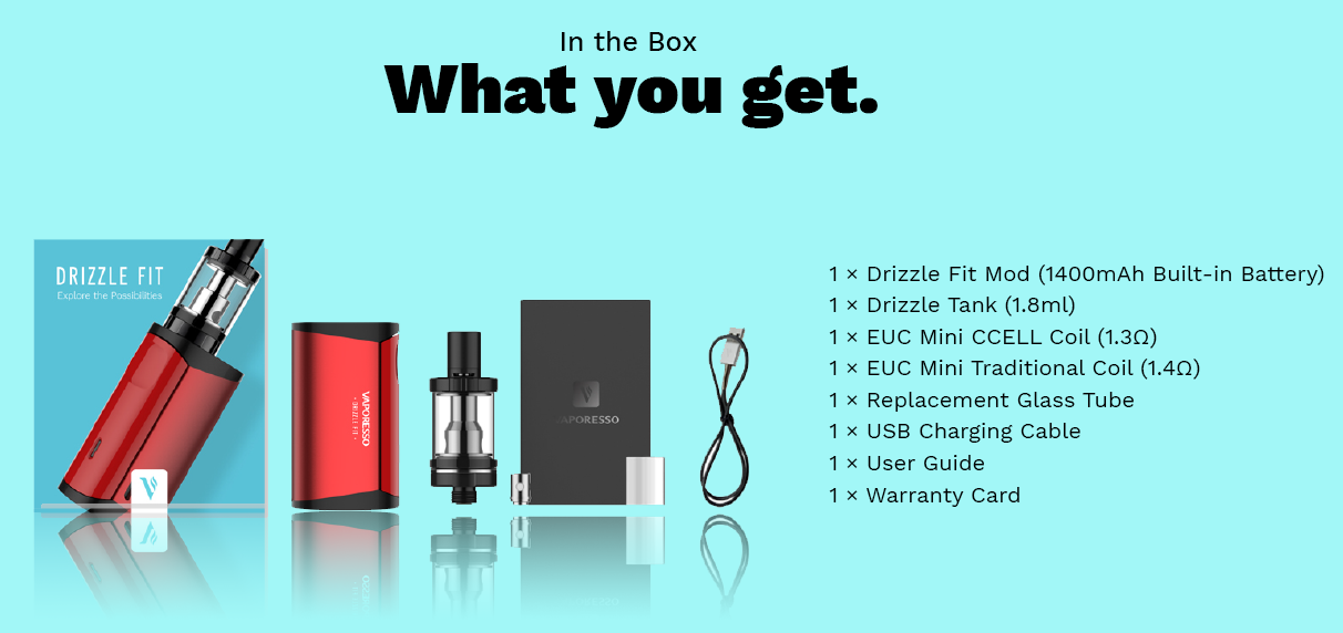 Vaporesso Drizzle Fit Starter Kit with Drizzle Tank