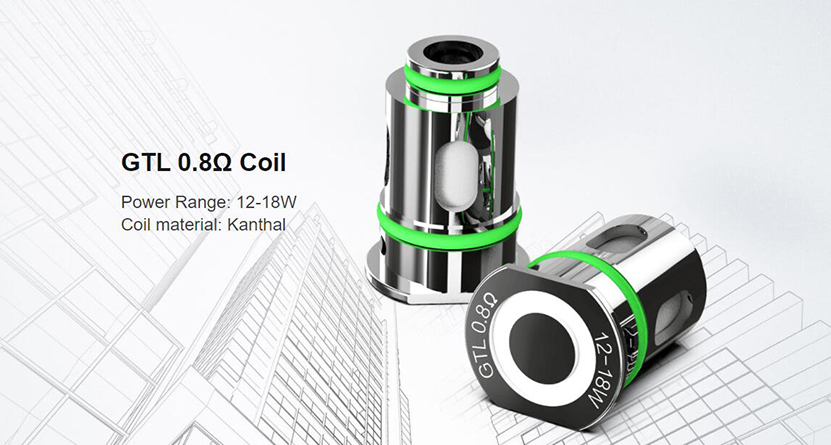 Eleaf GTL Coil 0.8ohm Coil Parameters