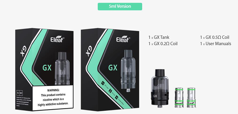 Eleaf GX Tank Package