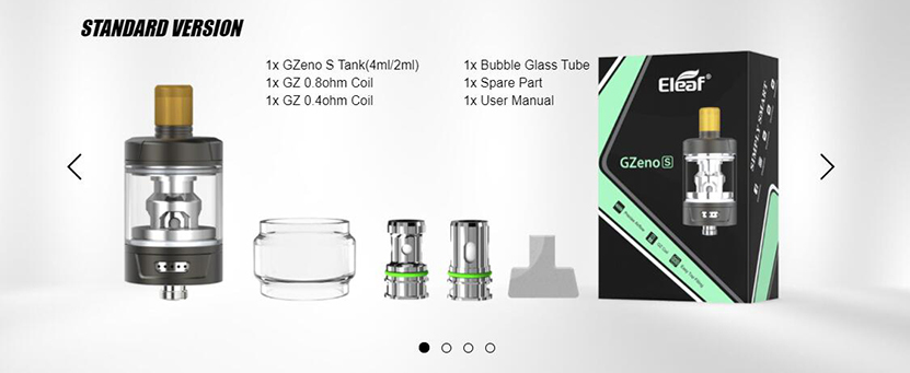 Eleaf GZeno S Tank Package