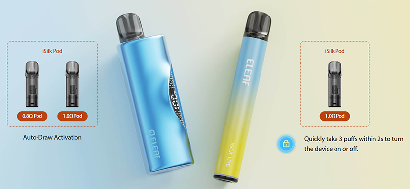 Eleaf iSilk Pod Kit Auto Draw Activation