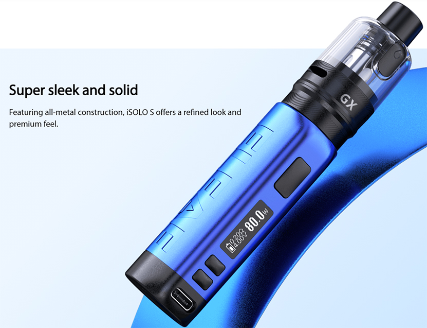 Eleaf iSolo S Kit with GX Tank Design