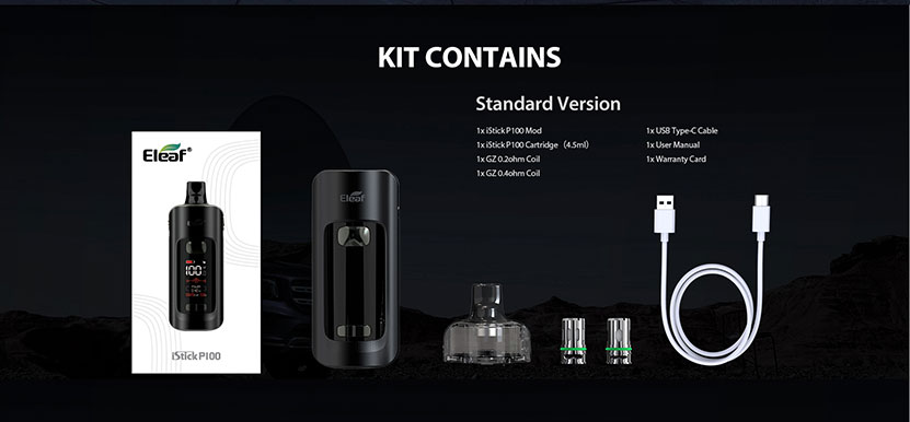 Eleaf iStick P100 Pod System Kit Package