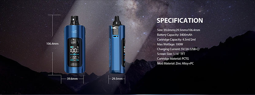 iStick P100 Mod Pod Kit Specification