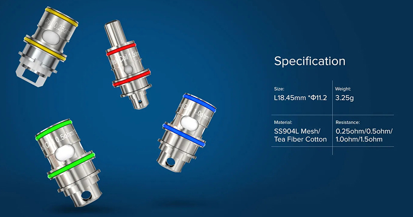 Freemax Fireluke 22 Coil Specification