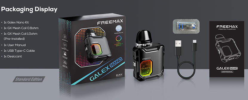 Freemax Galex Nano Kit Package List