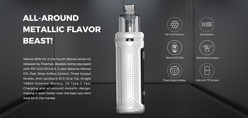 Freemax Marvos 80W Kit Features