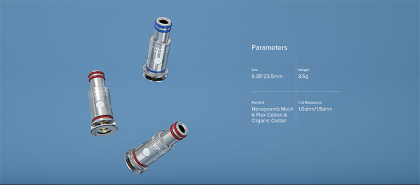 Freemax NS Mesh Coil Parameters