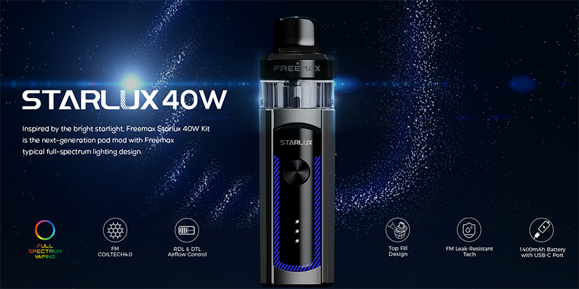 Freemax Starlux 40W Kit Features