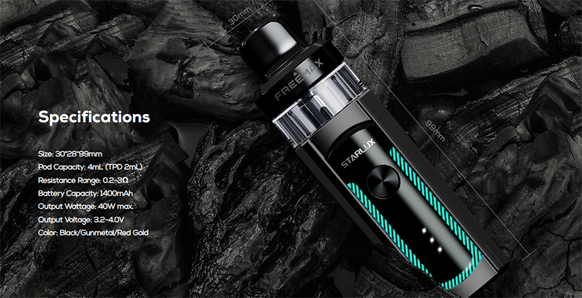 Freemax Starlux 40W Kit Specification