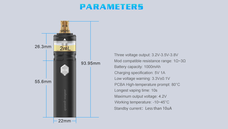 Geekvape Flint Starter Kit Features 10