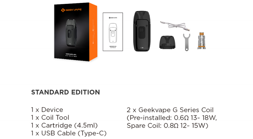 GeekVape AP2 Pod Kit Package