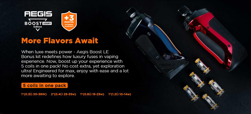 GeekVape Aegis Boost LE Bonus Kit Feature 1