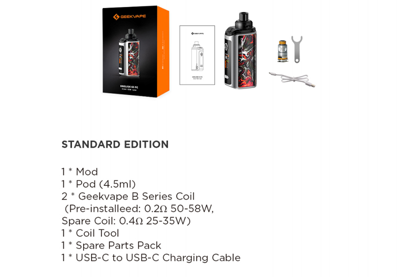 GeekVape Obelisk 65 FC Kit Package