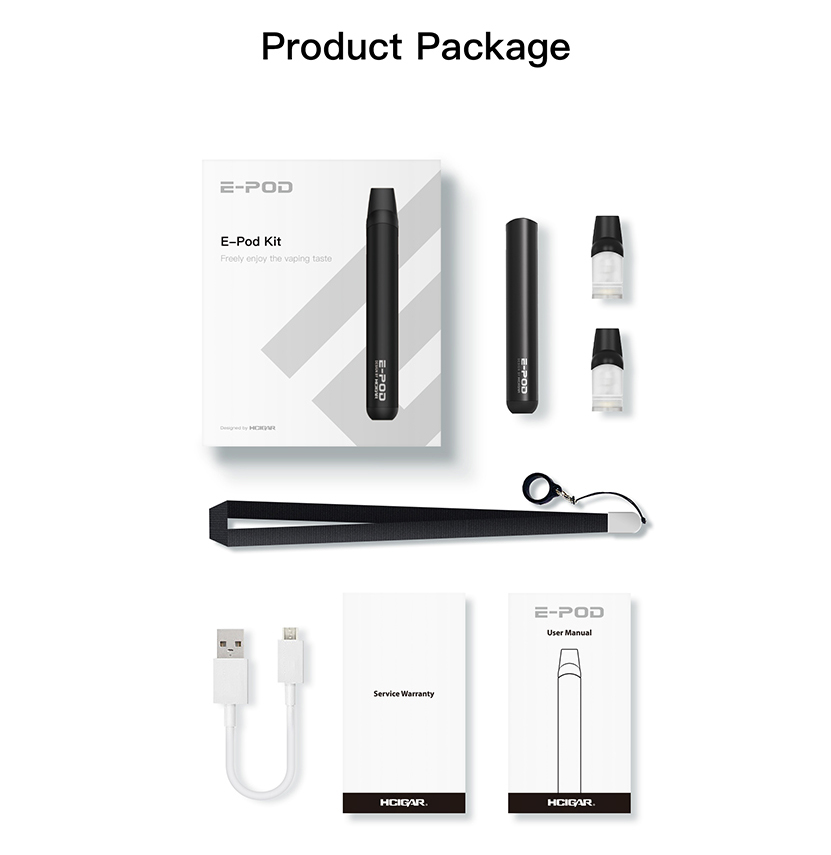 Hcigar E-Pod Kit Package