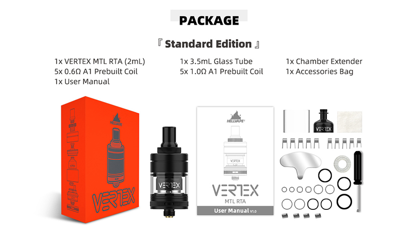 Hellvape Vertex MTL RTA Package