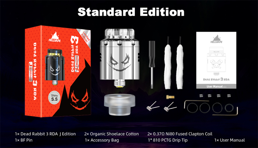 Hellvape Dead RAbbit 3 RDA J Edition Package