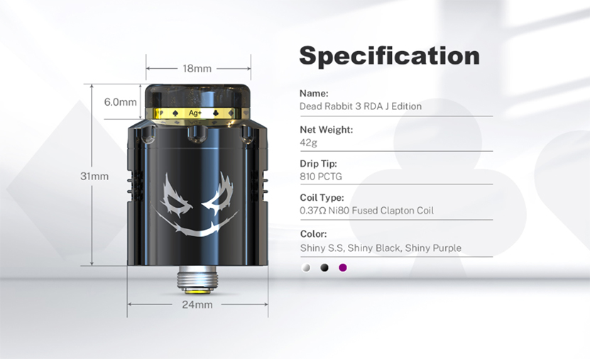 Hellvape Dead RAbbit 3 RDA J Edition Specification