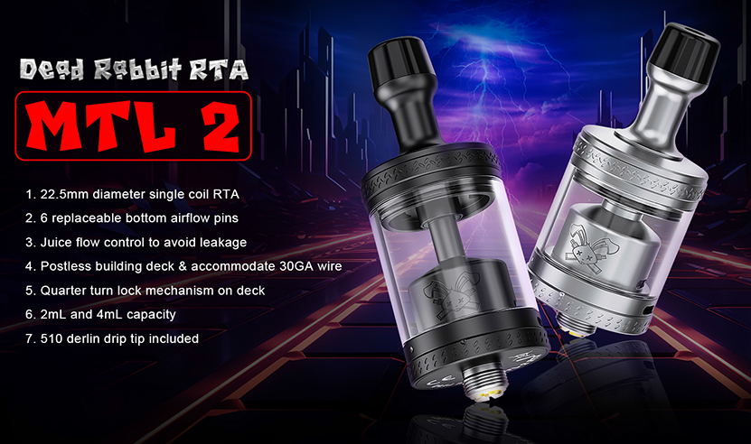 Hellvape Dead Rabbit MTL 2 RTA Features