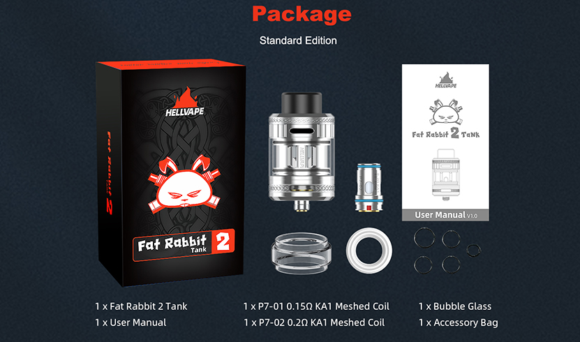 Hellvape Fat Rabbit 2 Tank Package