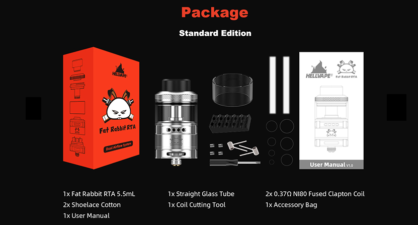 Hellvape Fat Rabbit RDA package